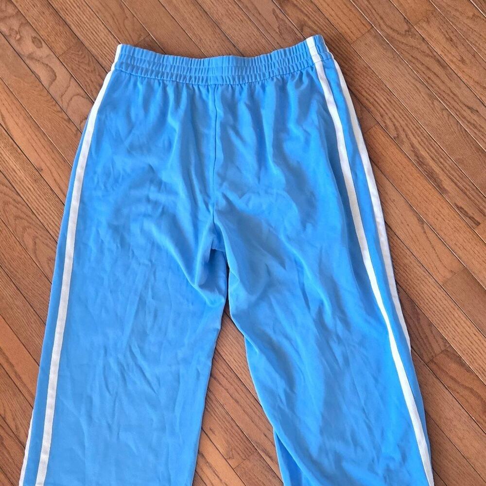 Athleta Tempo Mid Rise Wide Leg Track Pant Blue L - Picture 3 of 7